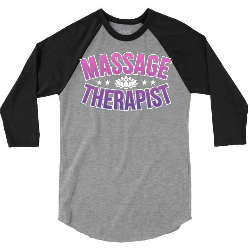 Massage Therapist Red Hippie 3/4 Sleeve Shirt by dhapamuizzq | Artistshot