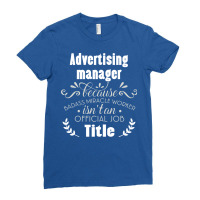 Advertising Manager Because Badass Miracle Worker Ladies Fitted T-shirt | Artistshot