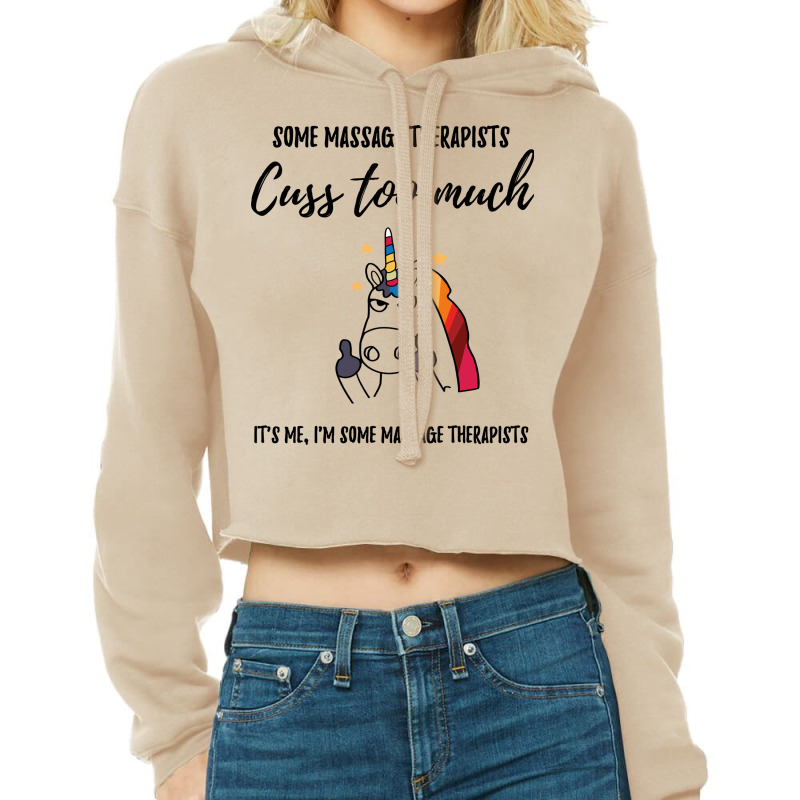 Cuss Too Much Massage Therapist Summer Cropped Hoodie by nataqohweiv | Artistshot