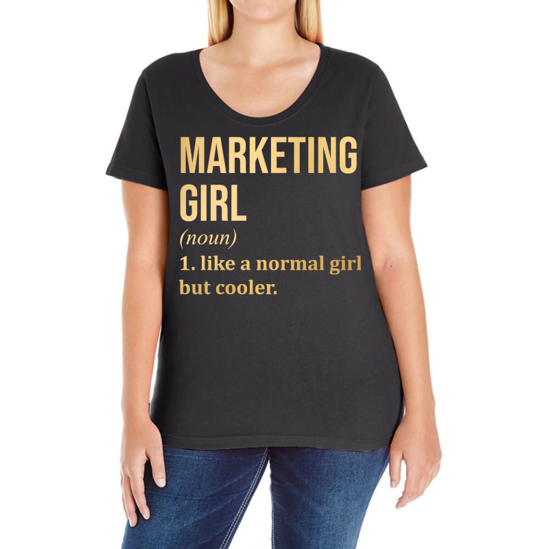 Marketing Manager Aesthetic Travel Ladies Curvy T-Shirt by vaeziyonsei4 | Artistshot