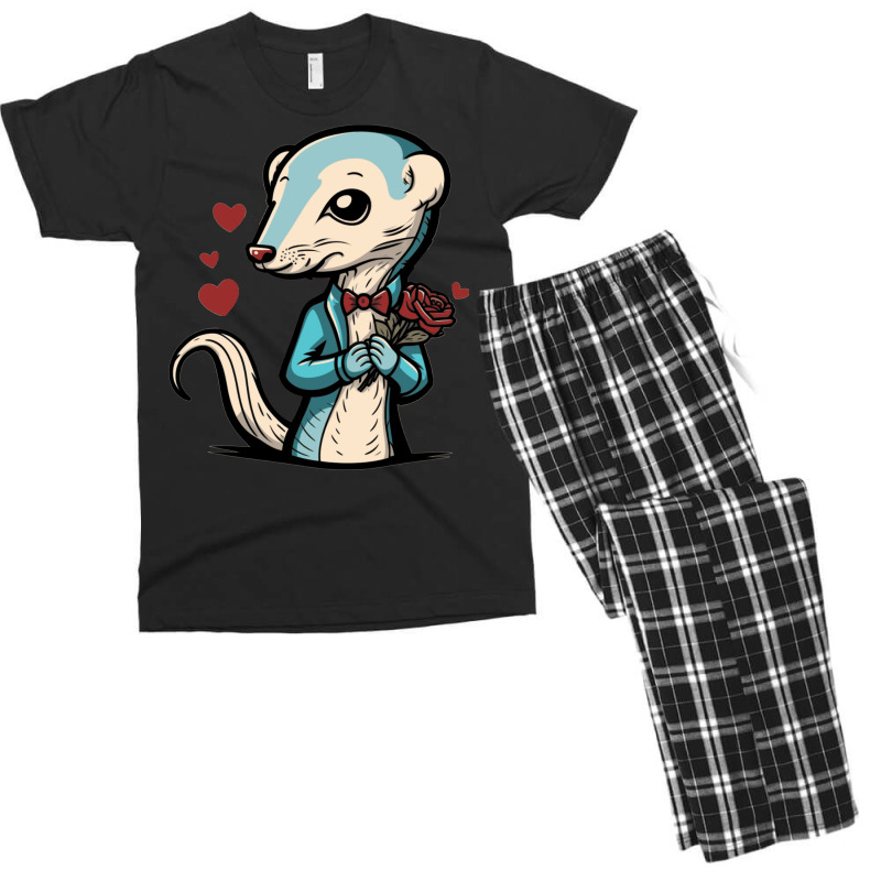 Weasel Valentine Men's T-shirt Pajama Set by UrielTurner100 | Artistshot