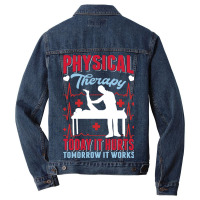 Physical Therapy Physiotherapist Physiotherapy Lov Men Denim Jacket | Artistshot