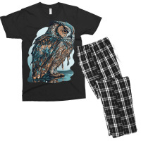 Ocean Sea Water Owl Men's T-shirt Pajama Set | Artistshot