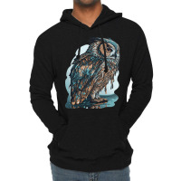 Ocean Sea Water Owl Lightweight Hoodie | Artistshot