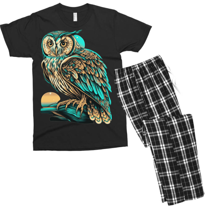 Ocean Sea Water Owl Men's T-shirt Pajama Set by UrielTurner100 | Artistshot