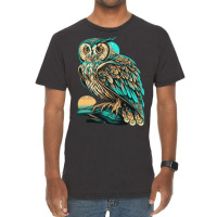 Ocean Sea Water Owl Vintage T-shirt | Artistshot