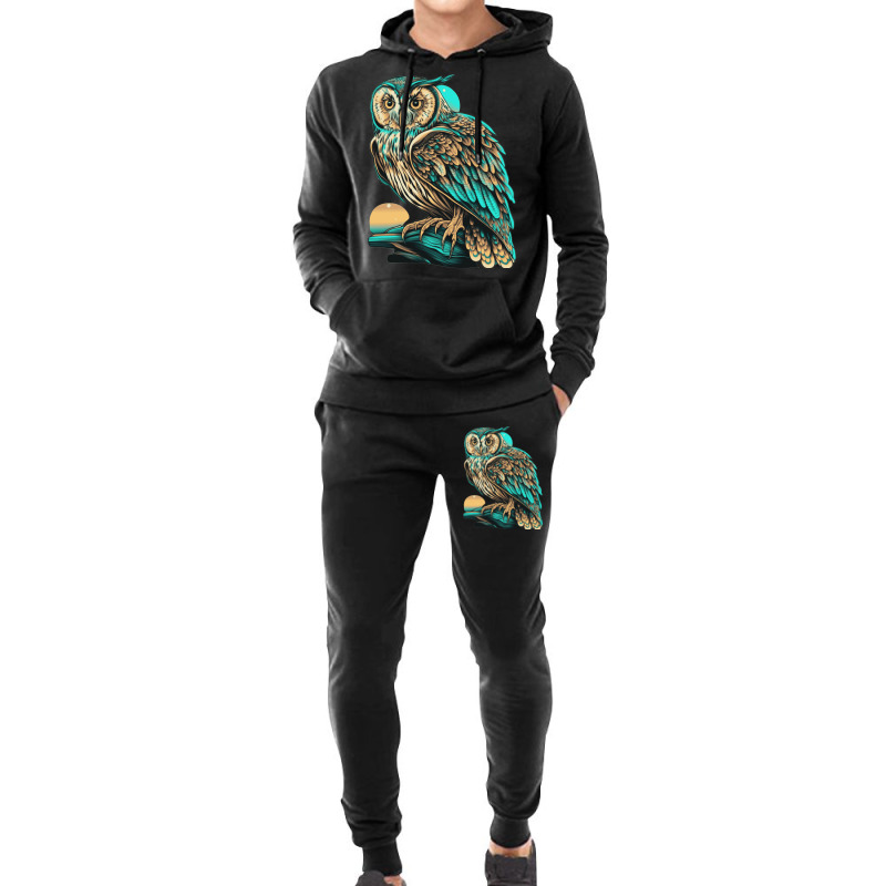 Ocean Sea Water Owl Hoodie & Jogger set by UrielTurner100 | Artistshot