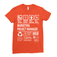 Marketing Project Manager T  Multitasking Certifie Ladies Fitted T-shirt | Artistshot