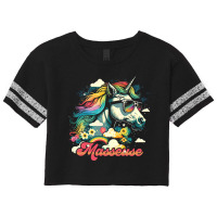 Rainbow Unicorn Masseuse Cute Scorecard Crop Tee | Artistshot