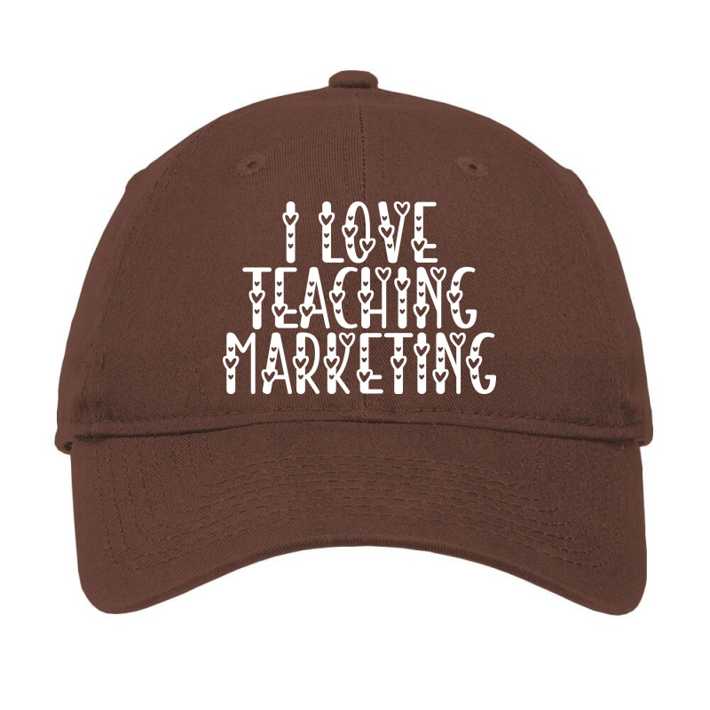 Marketing Business Teacher Valentines Day Teaching Adjustable Cap by digsbytobozw | Artistshot