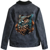 Owl Angry Unisex Sherpa-lined Denim Jacket | Artistshot