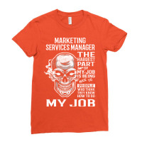 Marketing Services Manager T  The Hardest Part Gif Ladies Fitted T-shirt | Artistshot