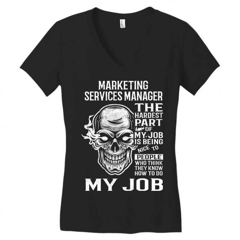 Marketing Services Manager T  The Hardest Part Gif Women's V-Neck T-Shirt by vaeziyonsei4 | Artistshot