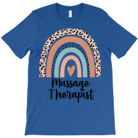 Massage Therapist Rainbow Leopard Funny Gift Yello T-shirt | Artistshot