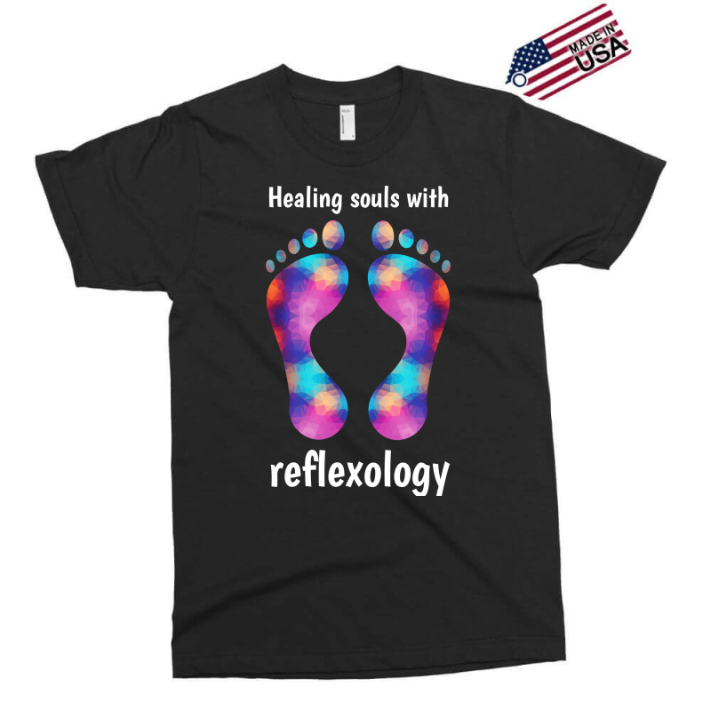 Healing Souls With Reflexology White Text 70s Exclusive T-shirt by auleyylgh | Artistshot