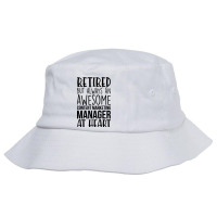 Retired But Always An Awesome Content Marketing Ma Bucket Hat | Artistshot