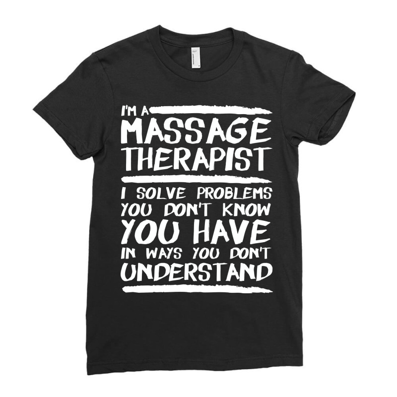 Massage Therapist Massage Therapy Red Ladies Fitted T-Shirt by crashloukas7 | Artistshot