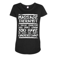 Massage Therapist Massage Therapy Red Maternity Scoop Neck T-shirt | Artistshot