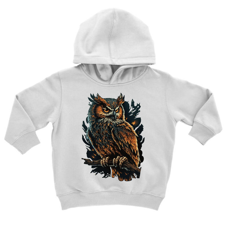 Owl Angry Toddler Hoodie by UrielTurner100 | Artistshot