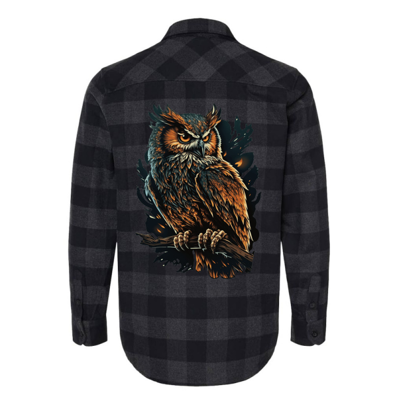 Owl Angry Flannel Shirt by UrielTurner100 | Artistshot