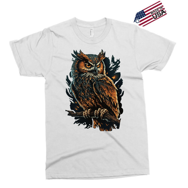 Owl Angry Exclusive T-shirt by UrielTurner100 | Artistshot