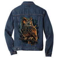 Owl Angry Men Denim Jacket | Artistshot