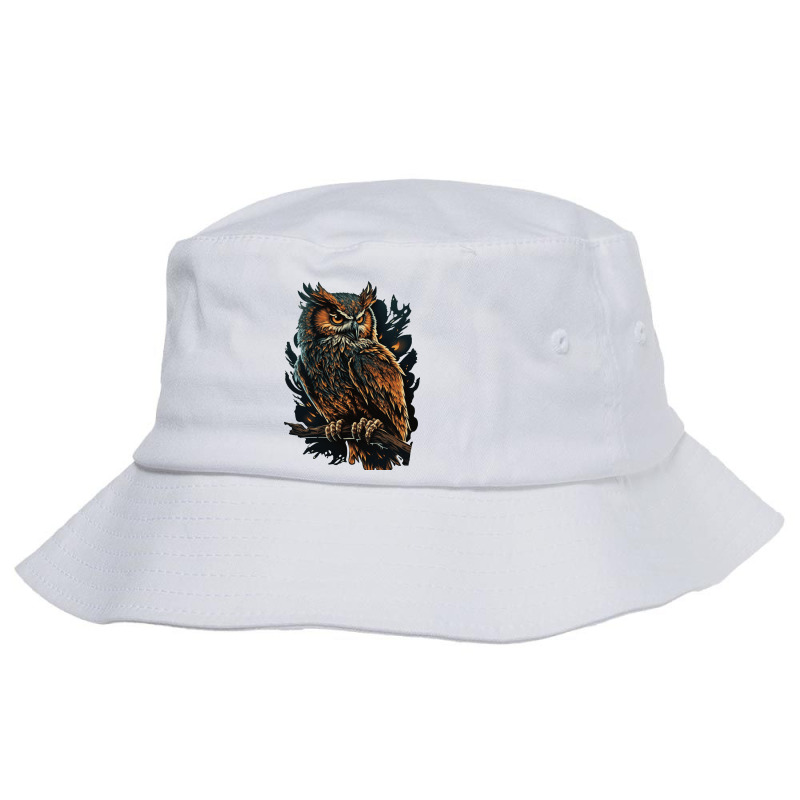 Owl Angry Bucket Hat by UrielTurner100 | Artistshot