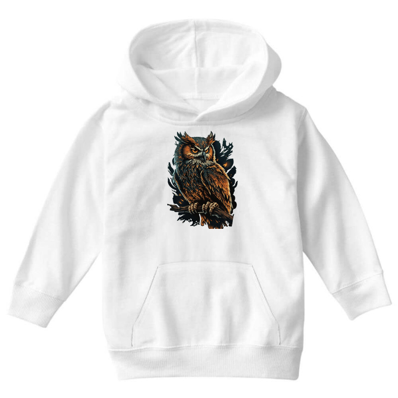 Owl Angry Youth Hoodie by UrielTurner100 | Artistshot