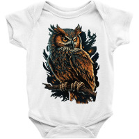 Owl Angry Baby Bodysuit | Artistshot