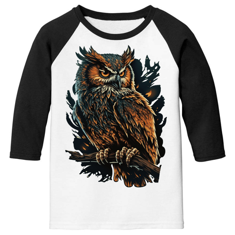 Owl Angry Youth 3/4 Sleeve by UrielTurner100 | Artistshot