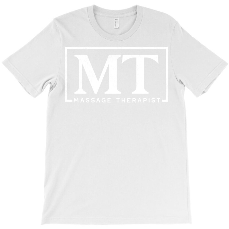 Massage Therapist Blocky Initials Design T-Shirt by nolljyaull | Artistshot