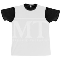 Massage Therapist Blocky Initials Design Graphic T-shirt | Artistshot