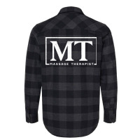 Massage Therapist Blocky Initials Design Flannel Shirt | Artistshot