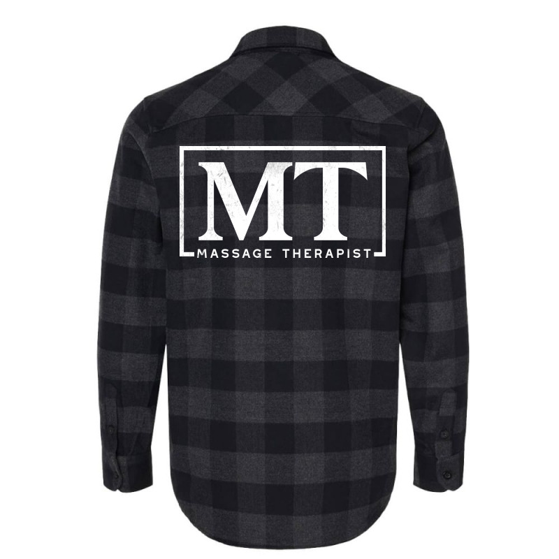 Massage Therapist Blocky Initials Design Flannel Shirt by nolljyaull | Artistshot