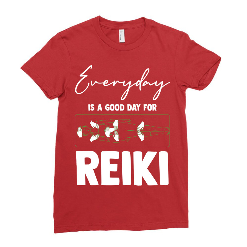 Everyday Is A Good Day For Reiki Meditation Reiki Ladies Fitted T-Shirt by dadgulcedm | Artistshot