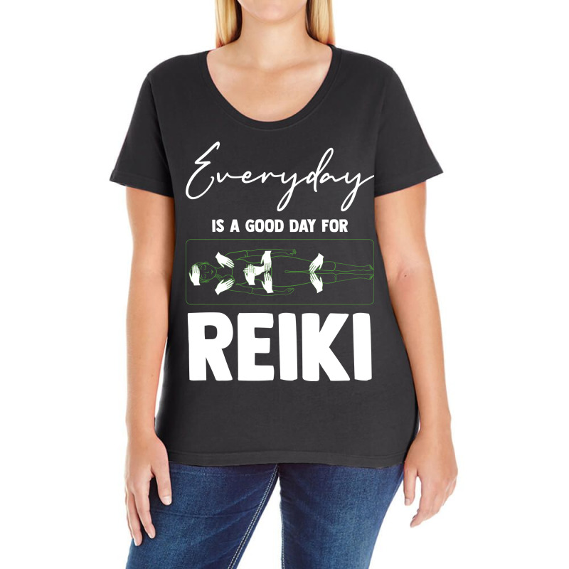 Everyday Is A Good Day For Reiki Meditation Reiki Ladies Curvy T-Shirt by dadgulcedm | Artistshot