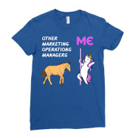 Marketing Operations Manager Unicorn Horse Design Ladies Fitted T-shirt | Artistshot