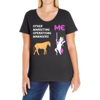 Marketing Operations Manager Unicorn Horse Design Ladies Curvy T-shirt | Artistshot