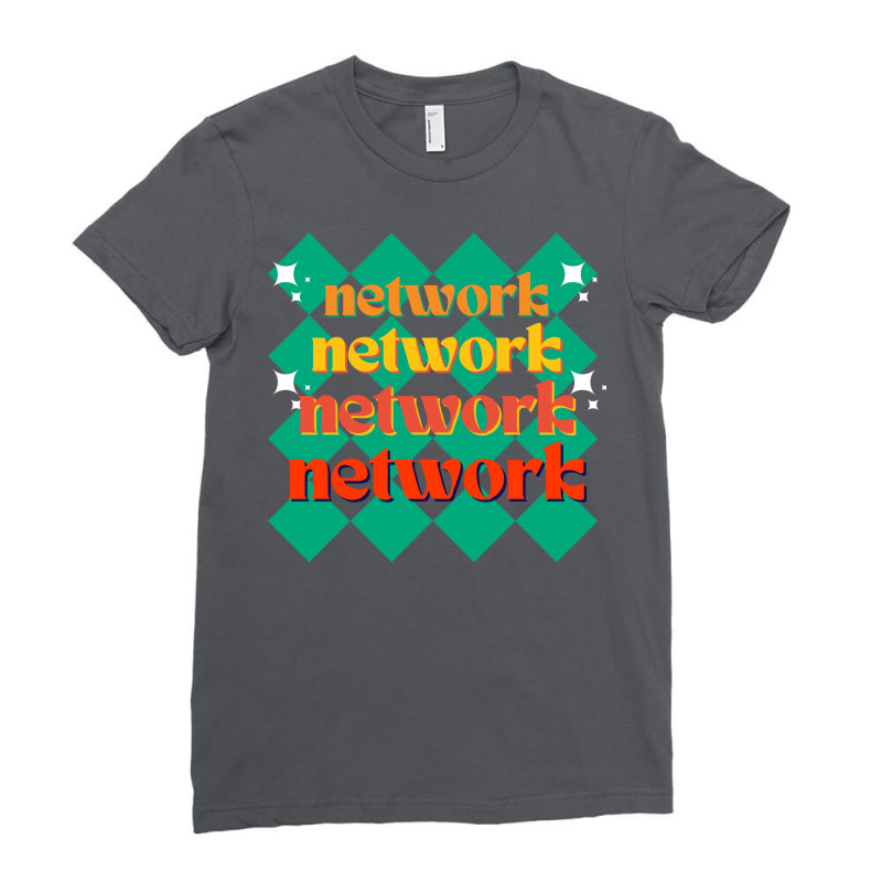 Retro Network Hippie Ladies Fitted T-Shirt by kujatbettyh | Artistshot