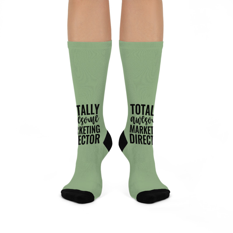 Totally Awesome Marketing Director Music Crew Socks | Artistshot