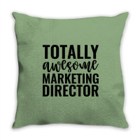 Totally Awesome Marketing Director Music Throw Pillow | Artistshot