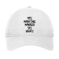 Marketing Manager 51 Badass Design Adjustable Cap | Artistshot