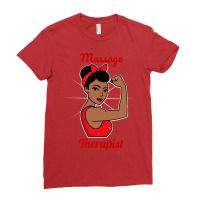 Massage Therapist Woman Strong Retro Vintage Poste Ladies Fitted T-shirt | Artistshot