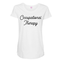 Occupational Therapy Red Maternity Scoop Neck T-shirt | Artistshot