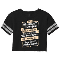 Im A Massage Therapist Gift Love Scorecard Crop Tee | Artistshot