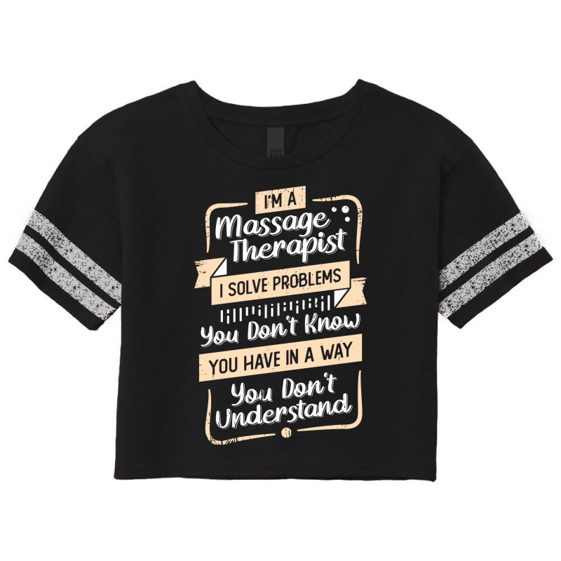 Im A Massage Therapist Gift Love Scorecard Crop Tee by kijkxfgv | Artistshot