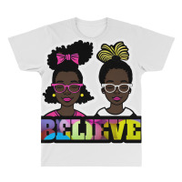 Black Girls Believe Clip Art By Bmsc All Over Men's T-shirt | Artistshot