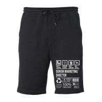 Senior Marketing Director T  Multitasking Certifie Fleece Short | Artistshot