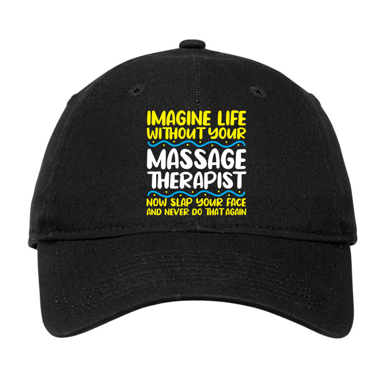 Massage Therapist Massage Therapy Funny Red Adjustable Cap by kijkxfgv | Artistshot