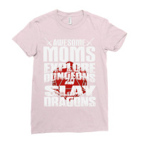 Awesome Moms Explore Dungeons And Slay Dragons Dun Ladies Fitted T-shirt | Artistshot